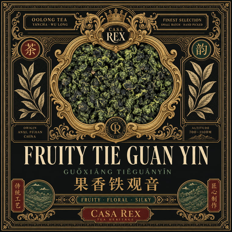 The design — Fruity Tie Guan Yin