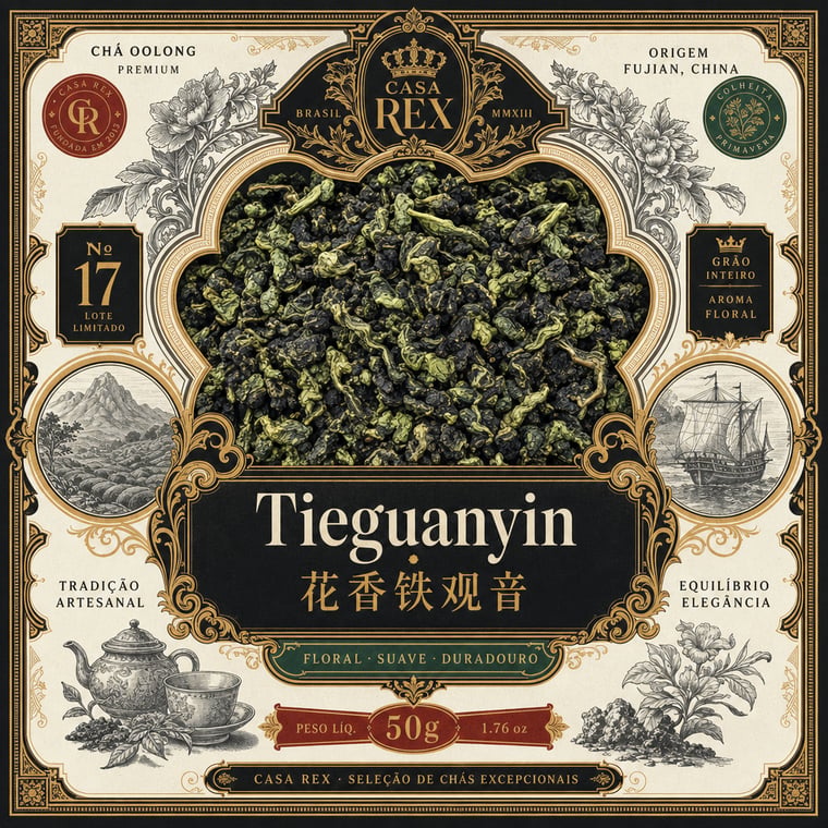 The design — Floral Tie Guan Yin